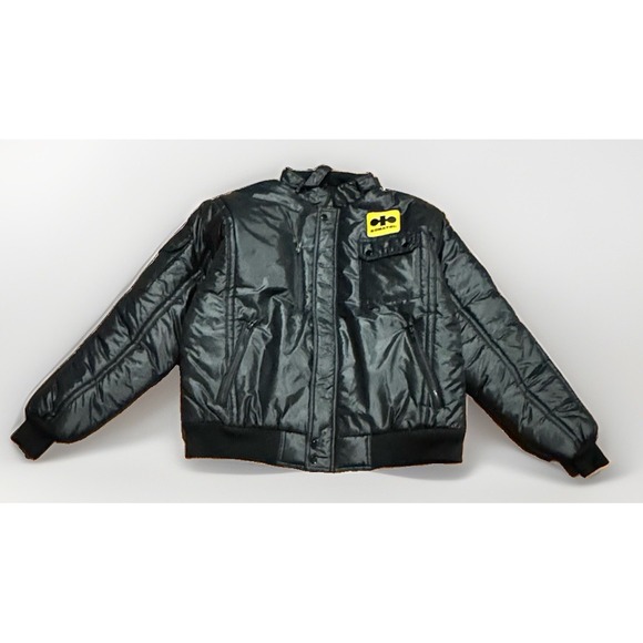 Vintage Komatsu Excavators Puffer Jacket XL Bulldozer Racing Rare